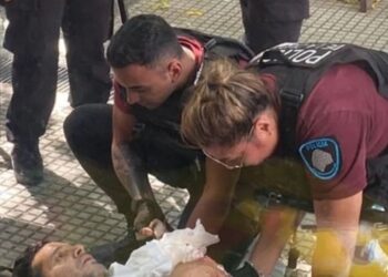 La Oficial Rocío Rivadero asistió y contuvo a un obrero accidentado por una moladora