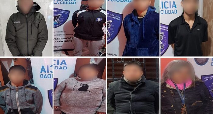 Golpe a «La Banda del Pueblo», dedicada a la venta de droga en Barrio 31: ocho detenidos