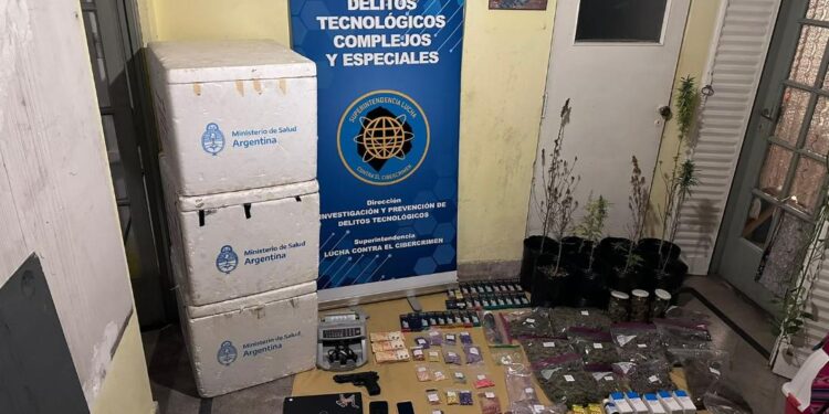 Cayó la sociedad narco que vendía droga por Telegram