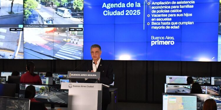 Jorge Macri anunció asistencia económica para las familias de policías y una inversión de más de $85 mil millones para seguridad