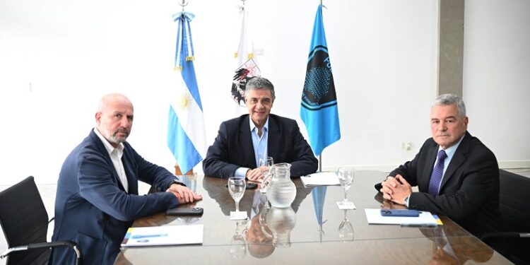 Jorge Macri, junto al nuevo Ministro de Seguridad, el ex Jefe de la Policía Horacio Giménez